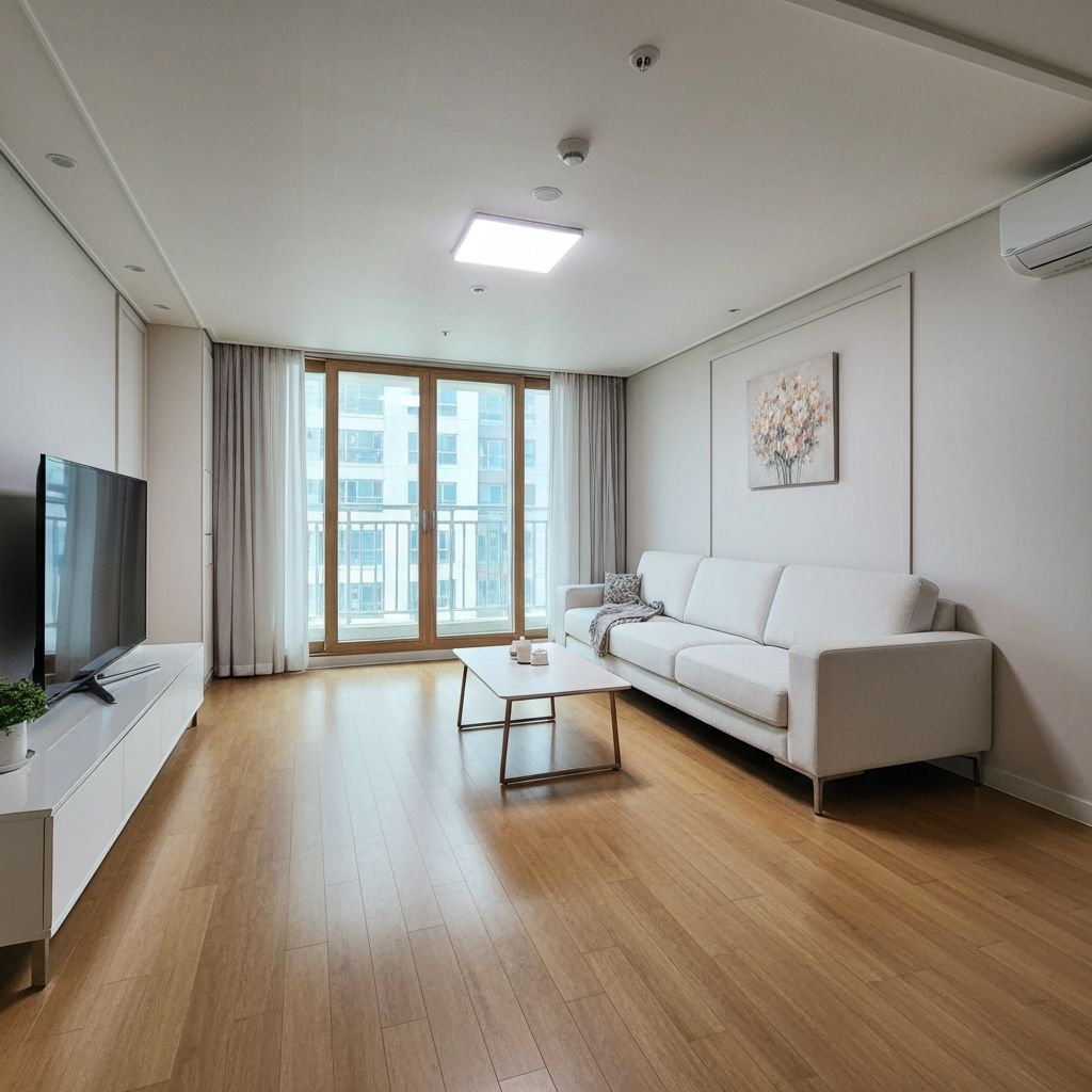 청소 완료된 깨끗한 아파트